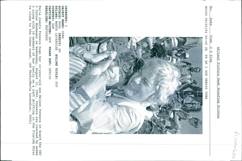 1994 MARIA JOSEFA FONSECA WAS RESCUED WRITER COUNTRY FAMILY TITLE MEMBERS - Vintage Photograph