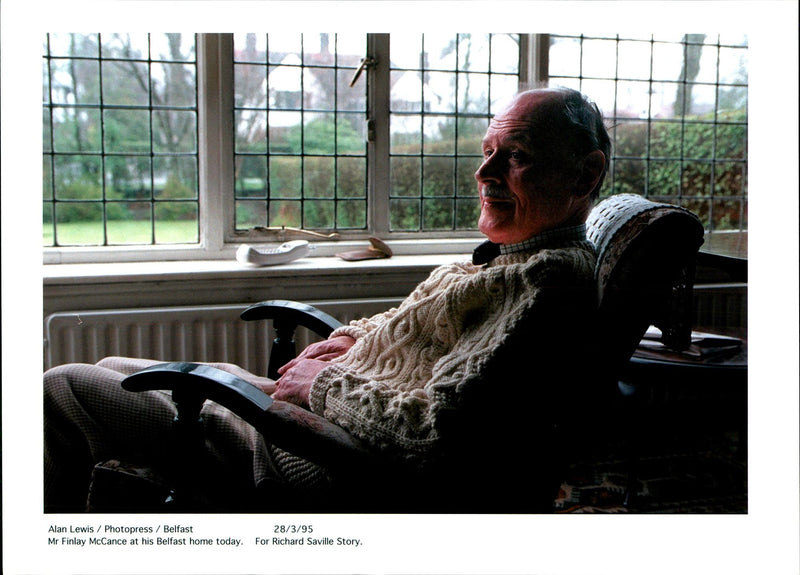 1995 SAVILLE WAS MURDERED HIS BELFAST HOME MARCH RICHARD MAW - Vintage Photograph