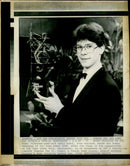 David Pyatt holds his Young Musician of the Year Award 1988 - Vintage Photograph