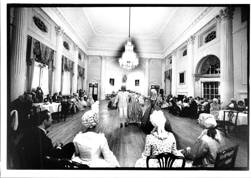 A Grand Minuet Ball, in the Pump Room Bath - Vintage Photograph