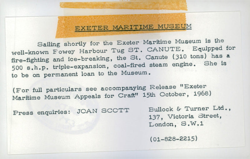 Exeter Maritime Museum - Vintage Photograph