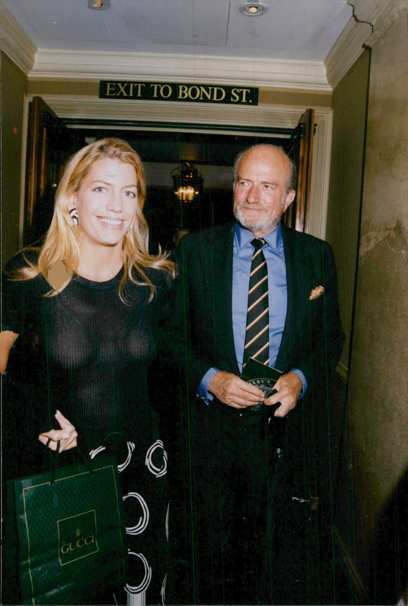 Cosima von Bulow Pavoncelli with his father Mr Claus von Bulow - Vintage Photograph