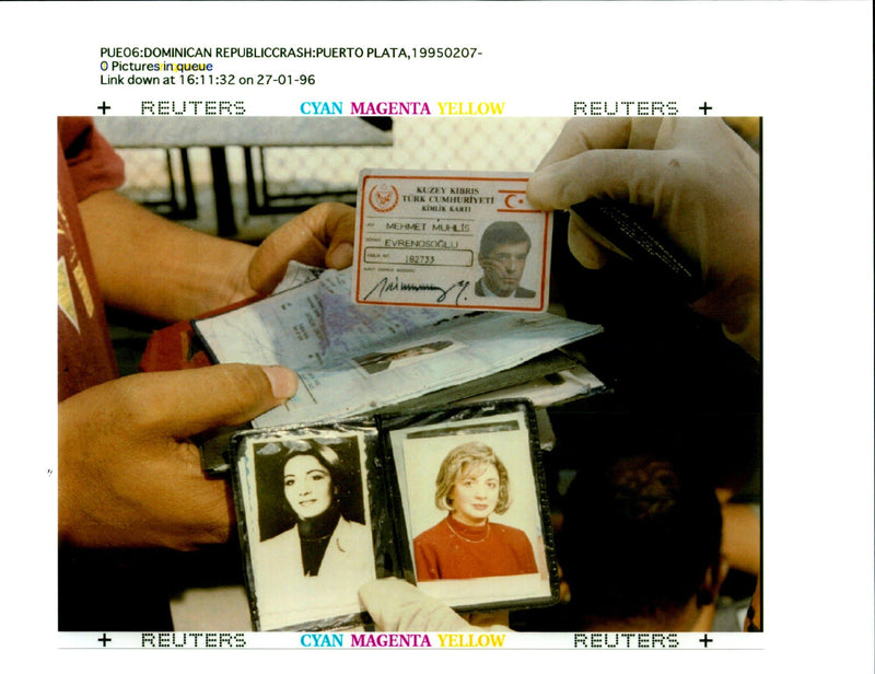 1996 THE PILOT CHARTERED AIRCRAFT WHICH ILKAY MEHMET KNOWN WRITER MEMBERS - Vintage Photograph