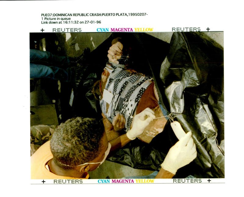 1996 PUE DOMINICAN REPUBLIC CRASH PUERTO ANA MARTINEZ AIRCRAFT WRITER COUNTRY - Vintage Photograph