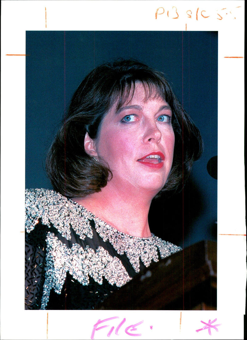 1995 MARIANNE GINGRICH WAS THE EMC WILFREDO LEE MRS TITLE USA WRITER WIFE - Vintage Photograph