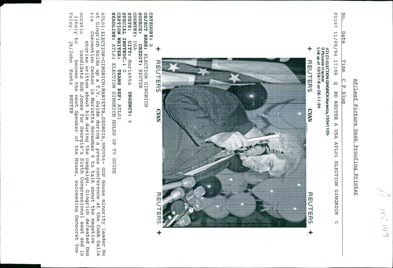 LEADER PRESS WRITER - Vintage Photograph