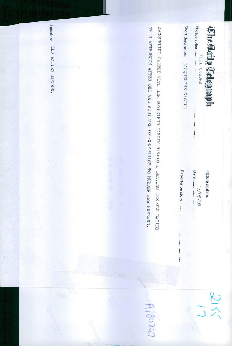 1994 JACQUELINE CASTLE WAS CONVICTED CONSPIRACY MURDER HER PHIL COBURN - Vintage Photograph