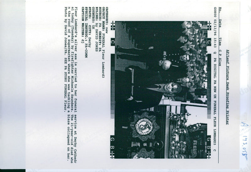 1996 FLEUR LOMBARDS SILVER DAVID JONES MICHAELA SAUNDERS WRITER COUNTRY DIED - Vintage Photograph