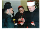 1995 BOSNIAN CARDINAL VINKO PULJIC RECEIVES RIKARD LARMA TITLE WRITER COUNTRY - Vintage Photograph