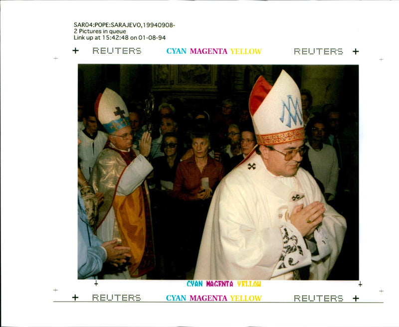 1994 THE POPE WAS DUE VISIT SARAJEVO TODAY BUT JOHN PAUL WRITER CAPITAL - Vintage Photograph