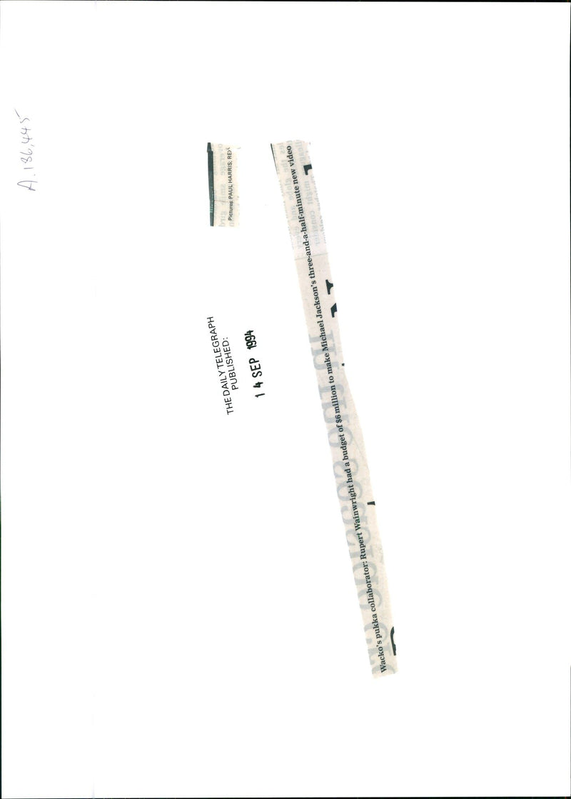 1994 PAUL HARRIS YUE DES JESSICA MICHAEL JACKSON LEE JONES MUSIC ENGLISH PUBLISHE - Vintage Photograph