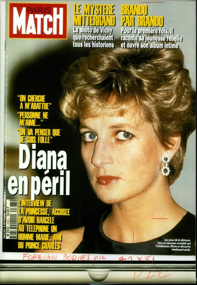 Paris Match Magazine featuring Princess Diana - Vintage Photograph