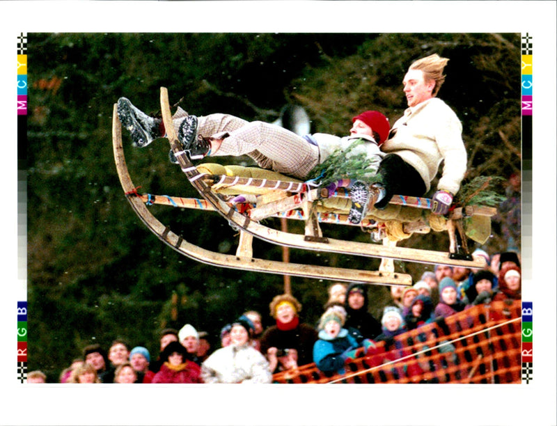 1996 LEAF PICTURE DESK PROOFING PRINTER DATE TIME BAJ WRITER COUNTRY - Vintage Photograph