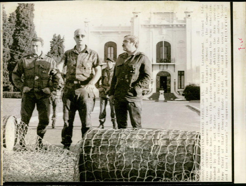 Aldo Rico - Vintage Photograph