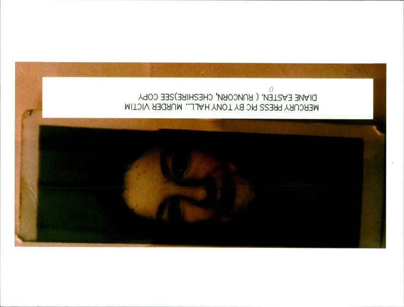 MURDERER DIANE EASTEN WAS FOUND DEAD HER HOME THE TONY HALL PRESS - Vintage Photograph