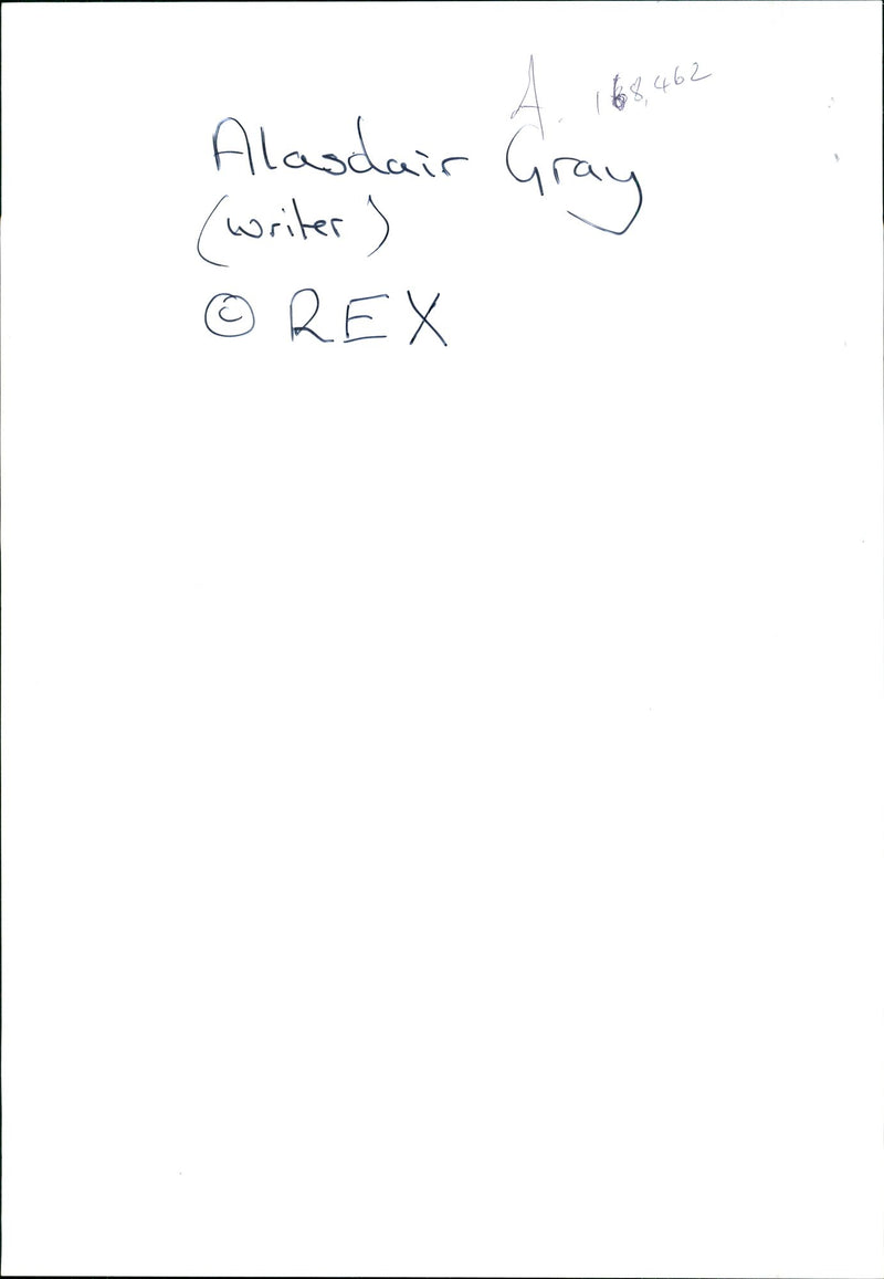 Alasdair Gray, Scottish writer - Vintage Photograph