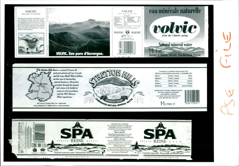 THE STRETTON HILL SOURCE SITUATED BETWEEN PROTECTE RON MUSIC FRANCE - Vintage Photograph