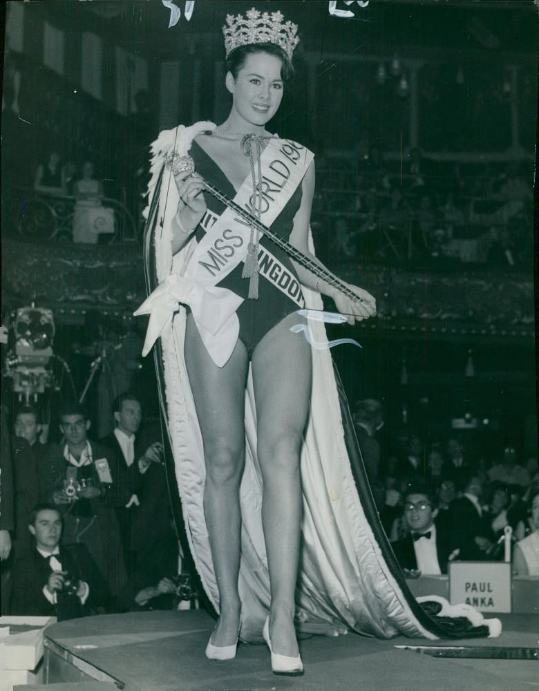 Ann Sidney crowned as Miss World 1964 - Vintage Photograph