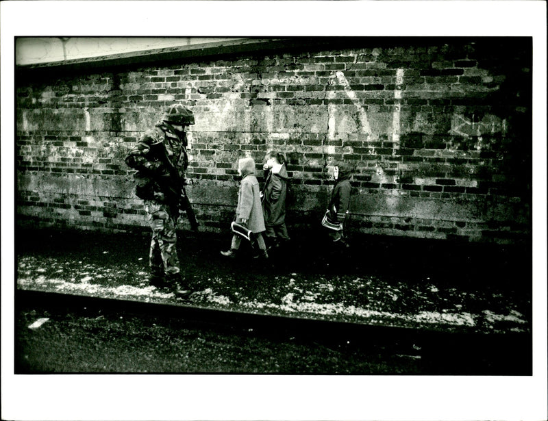 The British Army- Peace Keeping in Nothern Ireland - Vintage Photograph