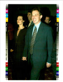 1995 LABOUR LEADER TONY BLAIR AND HIS WIFE CHERIE SEAN DEMPSEY WRITER COUNTRY - Vintage Photograph
