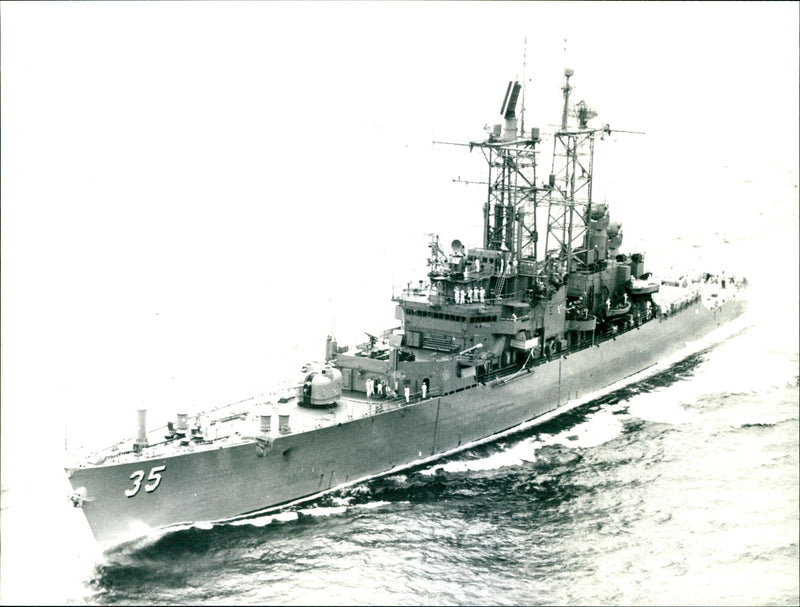 Ship: USS Truxton - Vintage Photograph