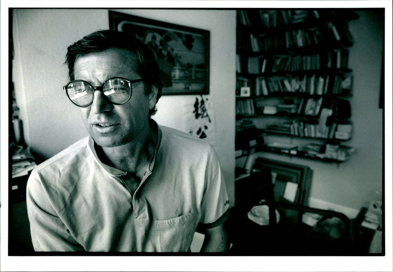 Paul Theroux at his home - Vintage Photograph