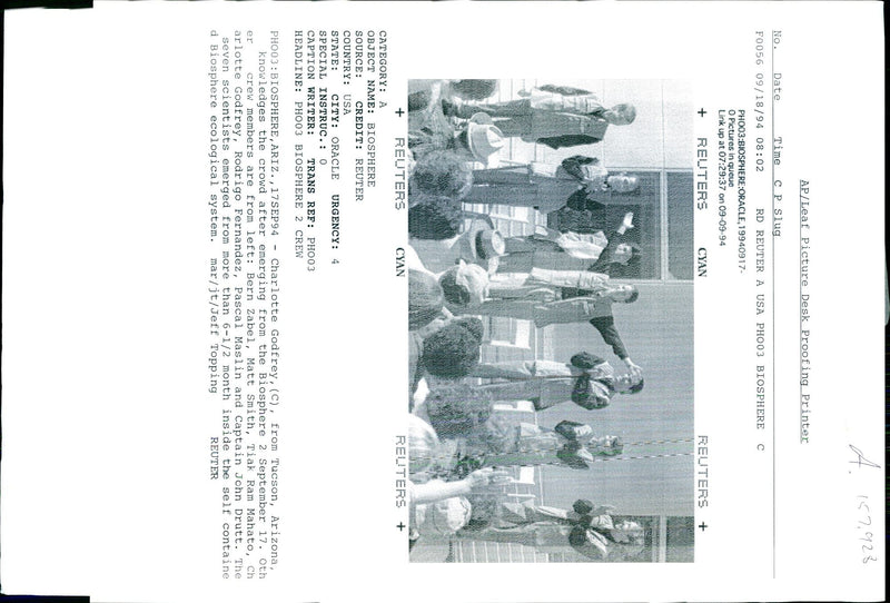 1994 SEVEN SCIENTISTS EMERGED FROM BILL SMITH JEFF WRITER USA MEMBERS JOHN - Vintage Photograph