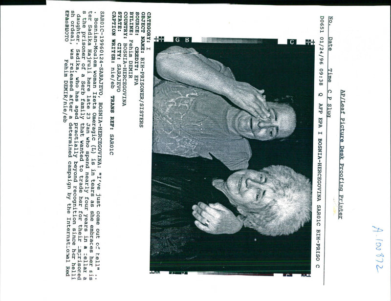 1996 HAJRULI FEHIM DEMIR NIE WRITER COUNTRY DAUGHTER FAMILY INTERNATIONAL - Vintage Photograph