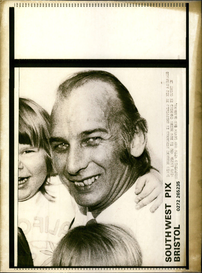 DAVID BESSE MURDERAD SHEFFIELD HIS FENCE BERNARD WIS DAN - Vintage Photograph