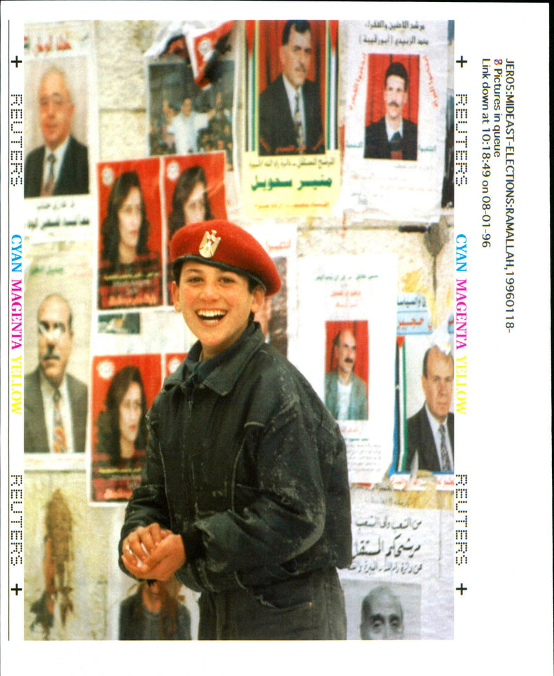 1996 JEROS MIDEAST ELECTIONS JIM HOLLANDER MILITARY WRITER COUNTRY NATIONAL - Vintage Photograph