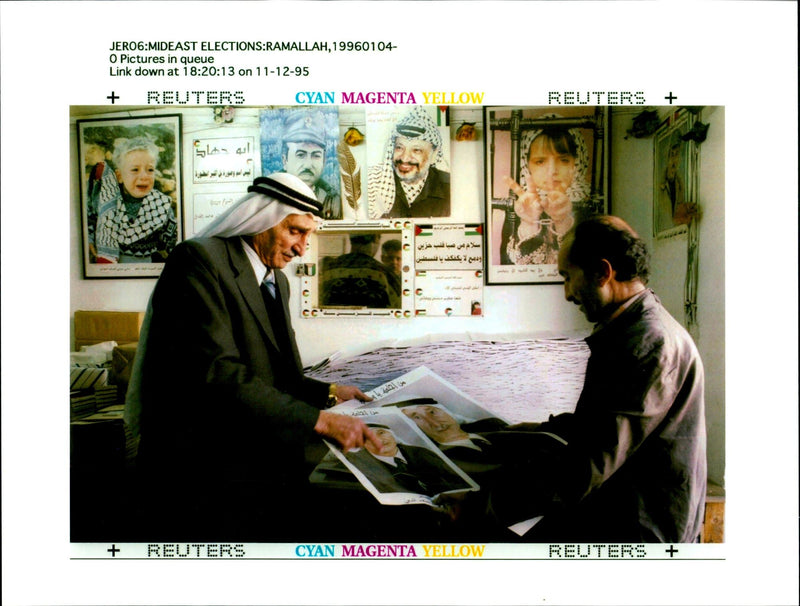 1996 PALES TINIAN HEJAZI SAAD EDIN RULA HALAVANI JERO WRITER COUNTRY NATIONAL - Vintage Photograph