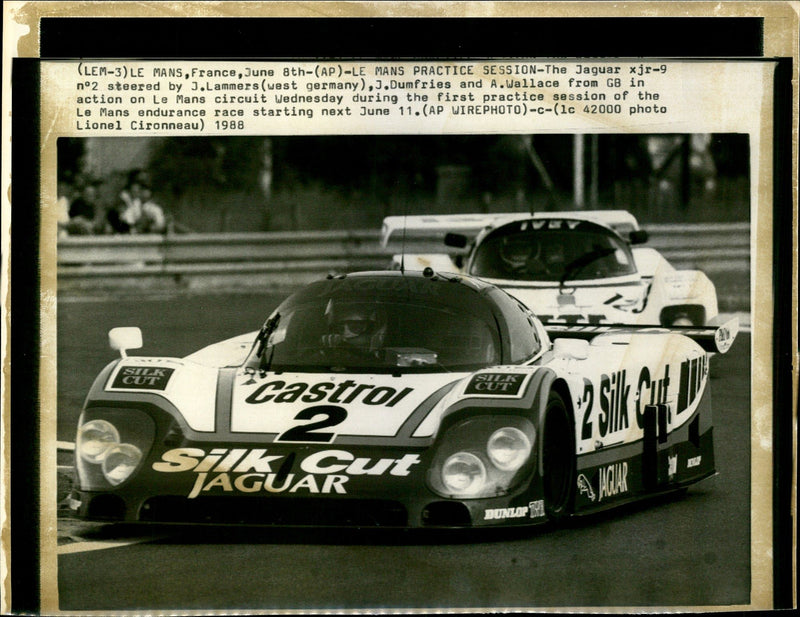 Le Mans practice session - Vintage Photograph