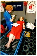 Health Secretary Virginia Bottomley donates blood - Vintage Photograph