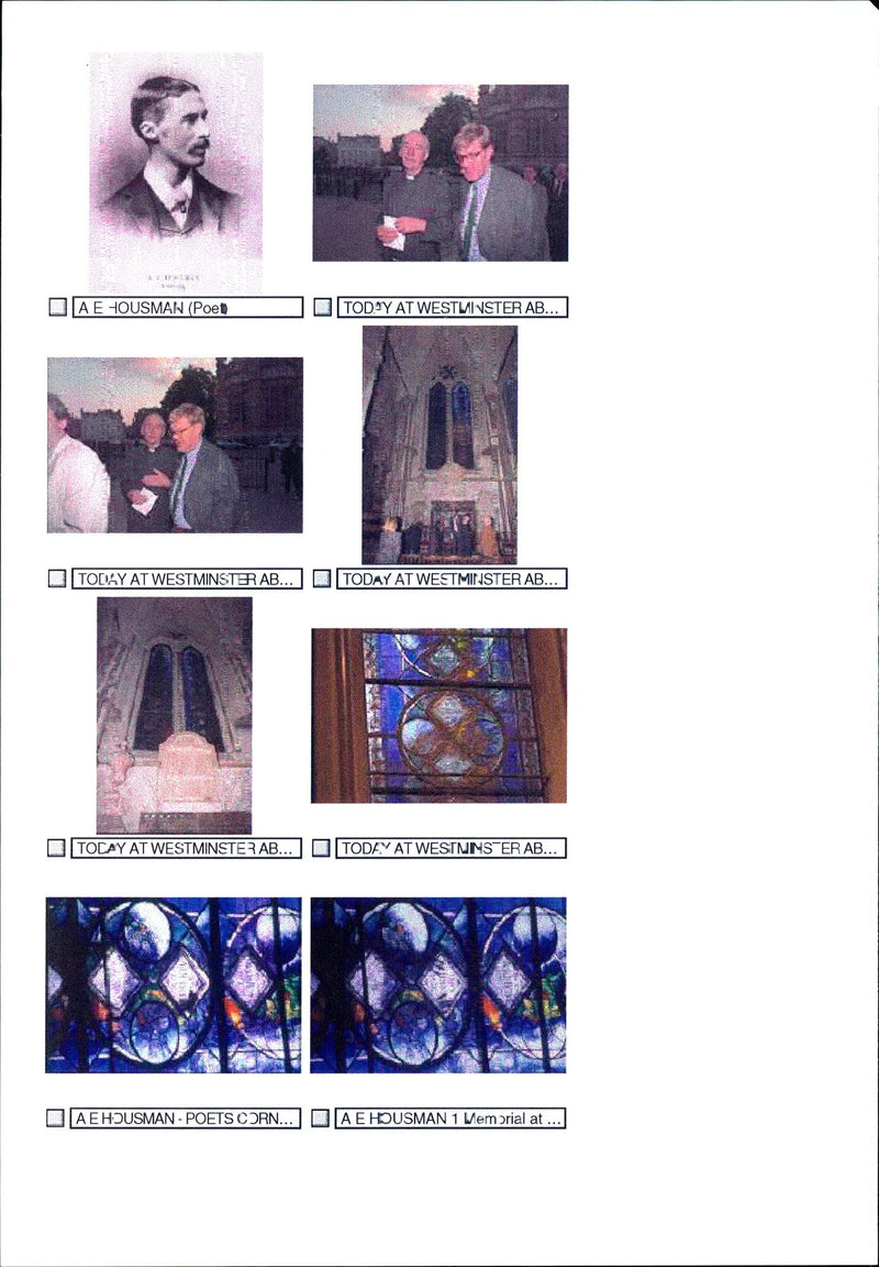 HOUSMAN POET TODAY WESTMINSTER - Vintage Photograph