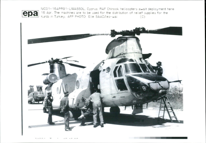 RAF Chinook - Vintage Photograph