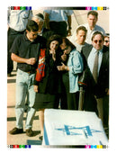 ASS FILE LEAF PICTURE DESK TONY PRIME RABIN LEA WRITER WIFE - Vintage Photograph