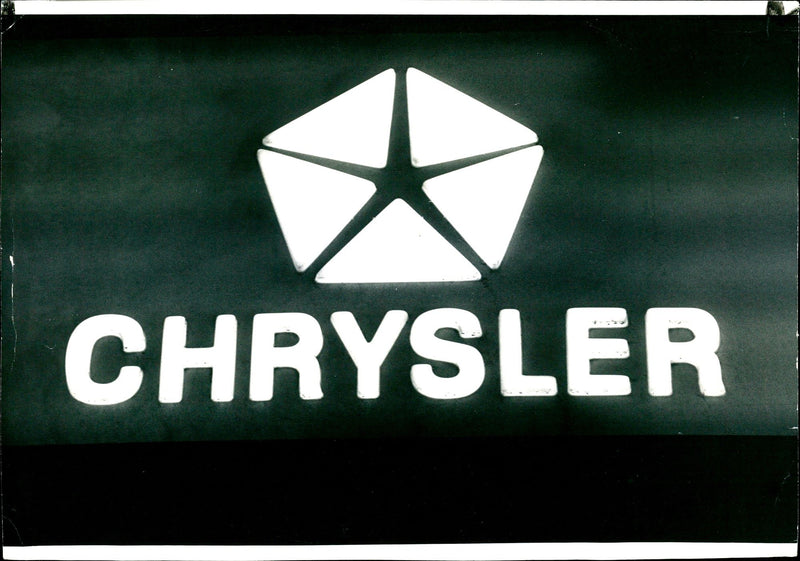 Motor Car: Chrysler Logo - Vintage Photograph