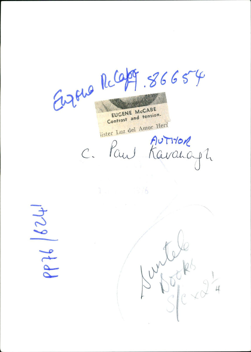 Eugene McCabe - Vintage Photograph