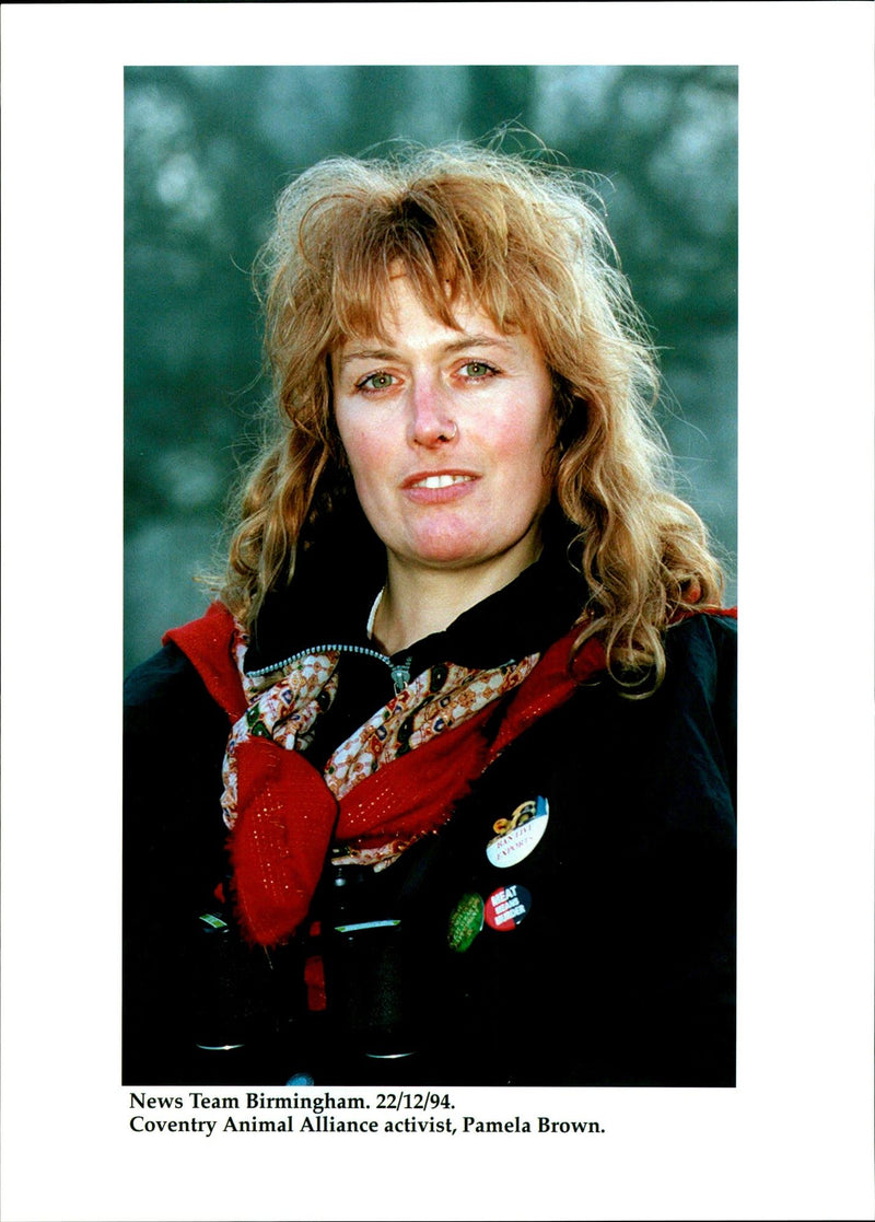 1994 COVENTRY ANIMAL ALLIANCE ACTIVIST PAMELA BROWN WAS KILLED CAR CRASH - Vintage Photograph