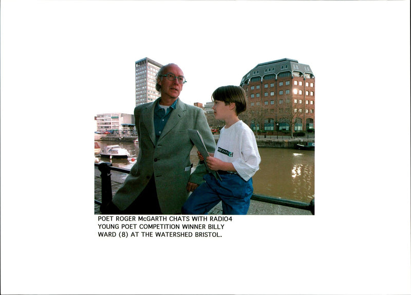 YOUNG POET COMPETITION WINNER BILLY WARD THE WATERSHED ROGER MCGARTH - Vintage Photograph