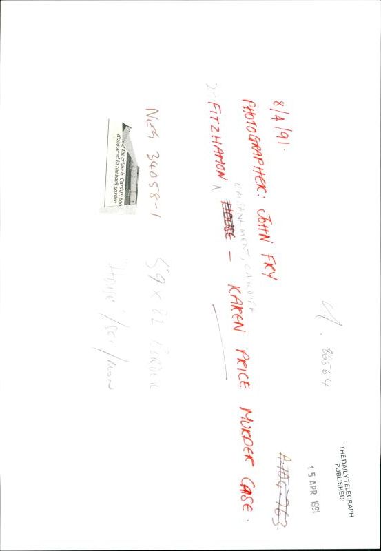 Fitzhamon Embankment Cardiff, Karen Price murder case - Vintage Photograph