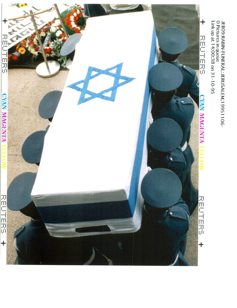 1995 THOUSANDS TONY PRIME CLINTON RABIN JERO PRESIDENT WRITER COUNTRY DAVID - Vintage Photograph