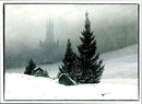 Winter Landscape by Caspar David Friedrich - Vintage Photograph