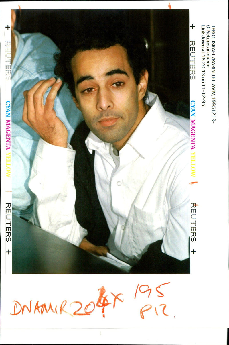 1995 LEAF PICTURE DESK PROOFING HAVAKUK LEVISON RABIN JERO WRITER COUNTRY - Vintage Photograph