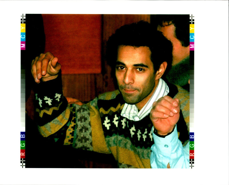 1996 YIGAL AMIR PROCEEDING HIMSELF TONY PRIME WRITER SECOND COUNTRY - Vintage Photograph