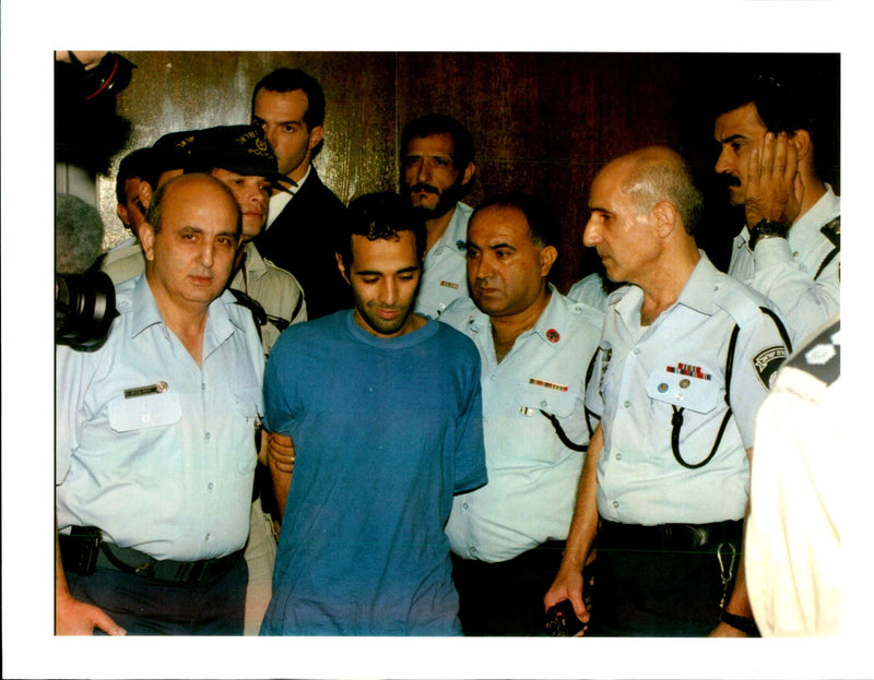 1995 ASS FILE LEAF PICTURE TONY PRIME RABIN TITLE WRITER POLICE COUNTRY - Vintage Photograph