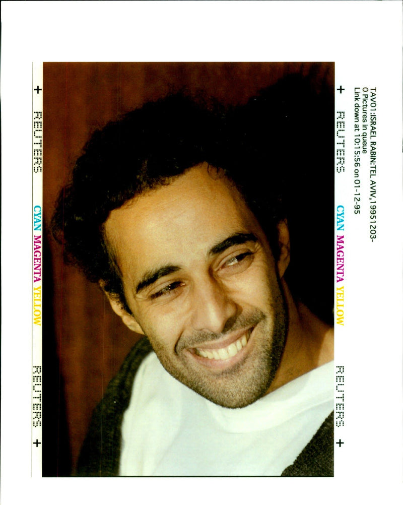 1995 ASS PICTURE DESK PROOFING HAVALUK RABIN POLICE WRITER COUNTRY - Vintage Photograph