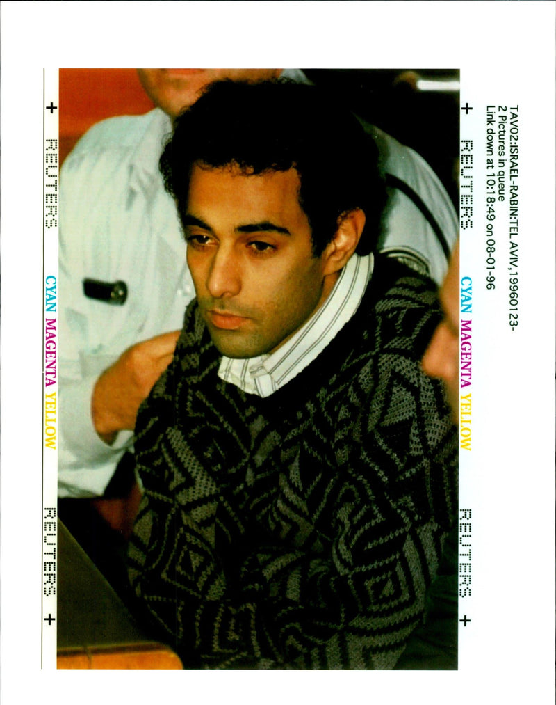 YIGAL AMIR TOLD THE THREE JUDGE COURT DID RABIN WRITER LEADER COUNTRY - Vintage Photograph