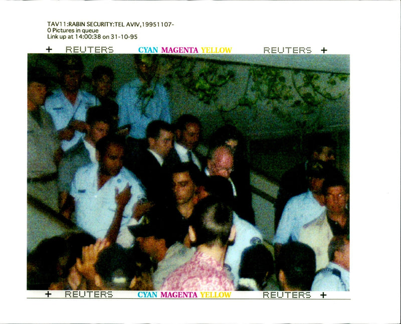 1995 ISRAELI RIME MINISTER YITZHAK TONY PRIME MAL POLICE WRITER COUNTRY - Vintage Photograph