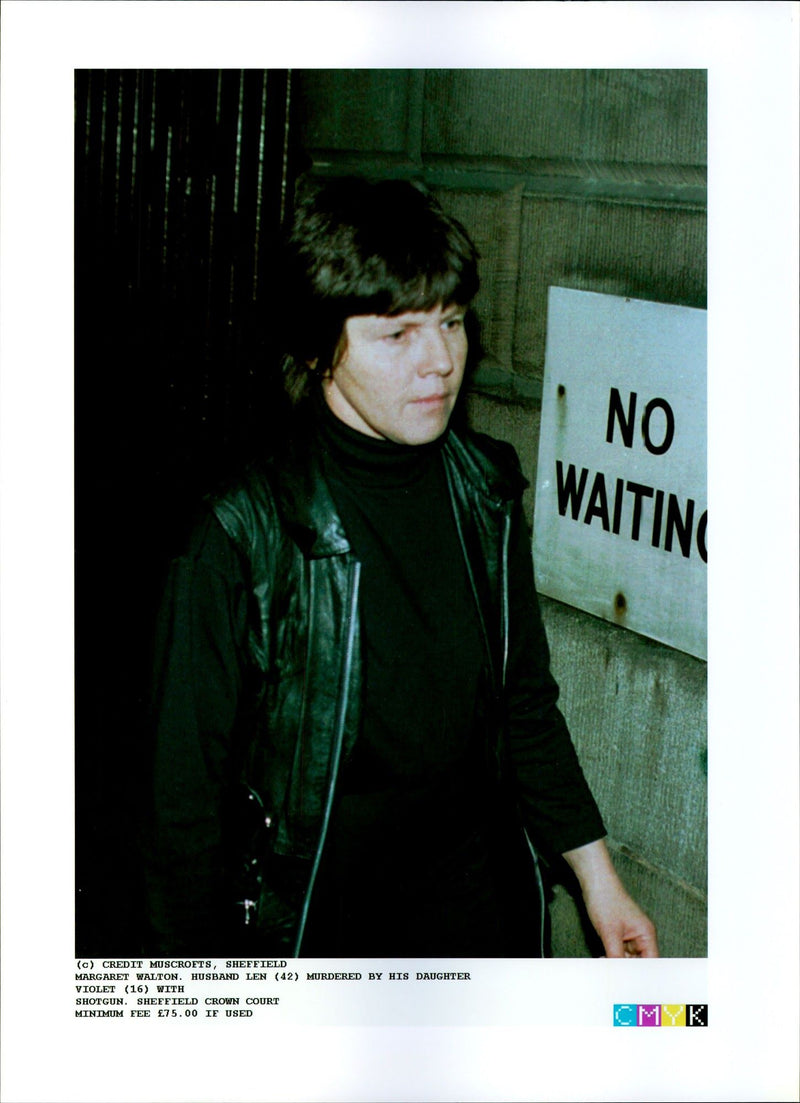 LEN WALTON WAS MURDERED HIS YEAROLD DAUGHTER LENS VIOLE MARGARET - Vintage Photograph